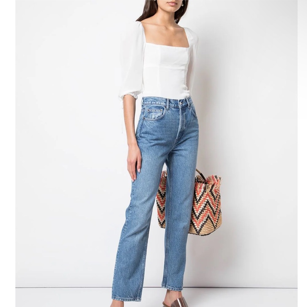 Reformation High Rise Blue Jeans